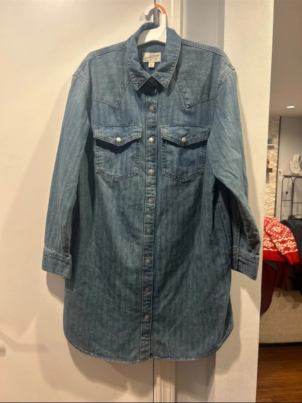 NWT Universal Thread Blue Denim Shirt Dress